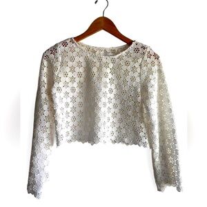 🤍On-Trend FW2025🤍
Zara— Kids White Lace Cropped Top